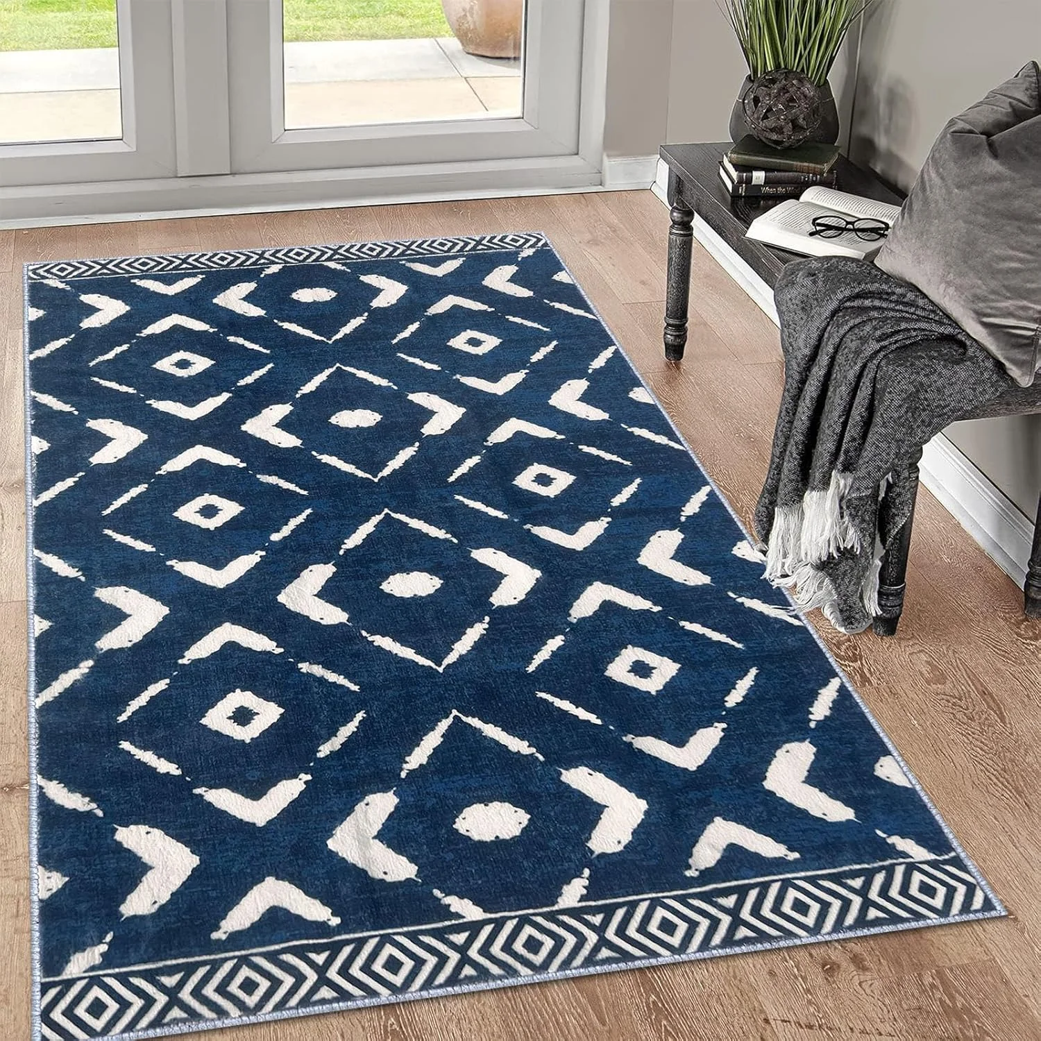 

Rug Rug for Living Room Washable Rug Printed Bedroom Rug Rug for Kitchen Dining