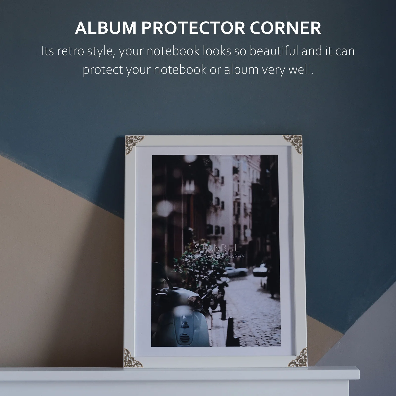 12Pcs Zinc Alloy Metal Corner Protector Retro Style Scrapbooking Album Notebook Photo Frame Guard Album Protector Corner