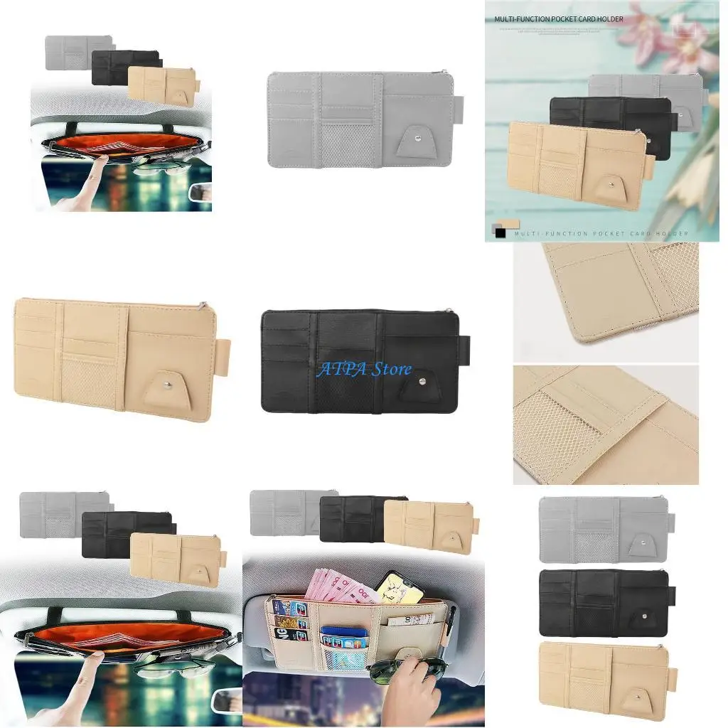

U13C SUV Glasses Holder Storage Box Sunglasses Sun Visor Auto Storage C