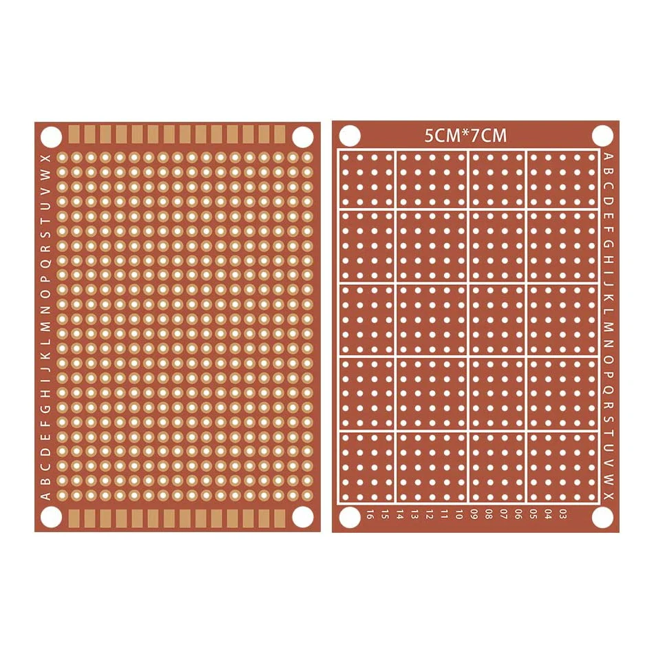 20Pcs Copper Perfboard Paper Composite PCB Board 5 x 7 cm Universal Breadboard Single Sided Printed Circuit Board