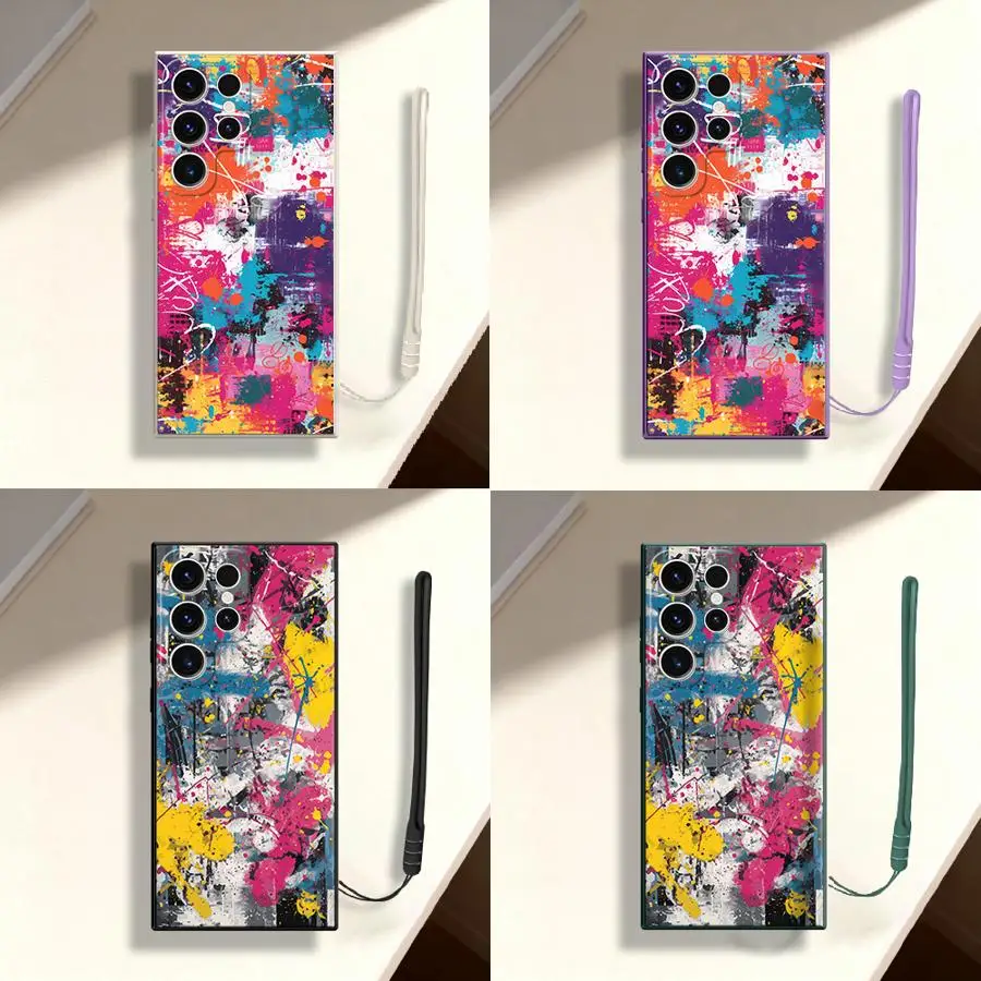 Phone Cover Case for Samsung Galaxy S26 Ultra S23 S25 Plus S20 FE Note 20 10 S24 S22 S21 Urban Graffiti Art