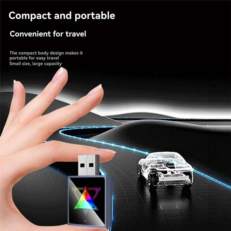 M16K-Airplay Wireless Carplay Adapter 3 In 1 Smart AI Box USB Dongle Android Auto Wired Carplay To Wireless