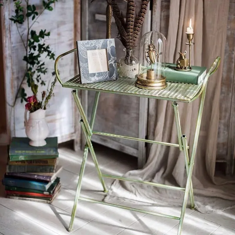 

outdoor tables and chairs foldable side table functional flower arrangement console decorative green plants simulated flowers