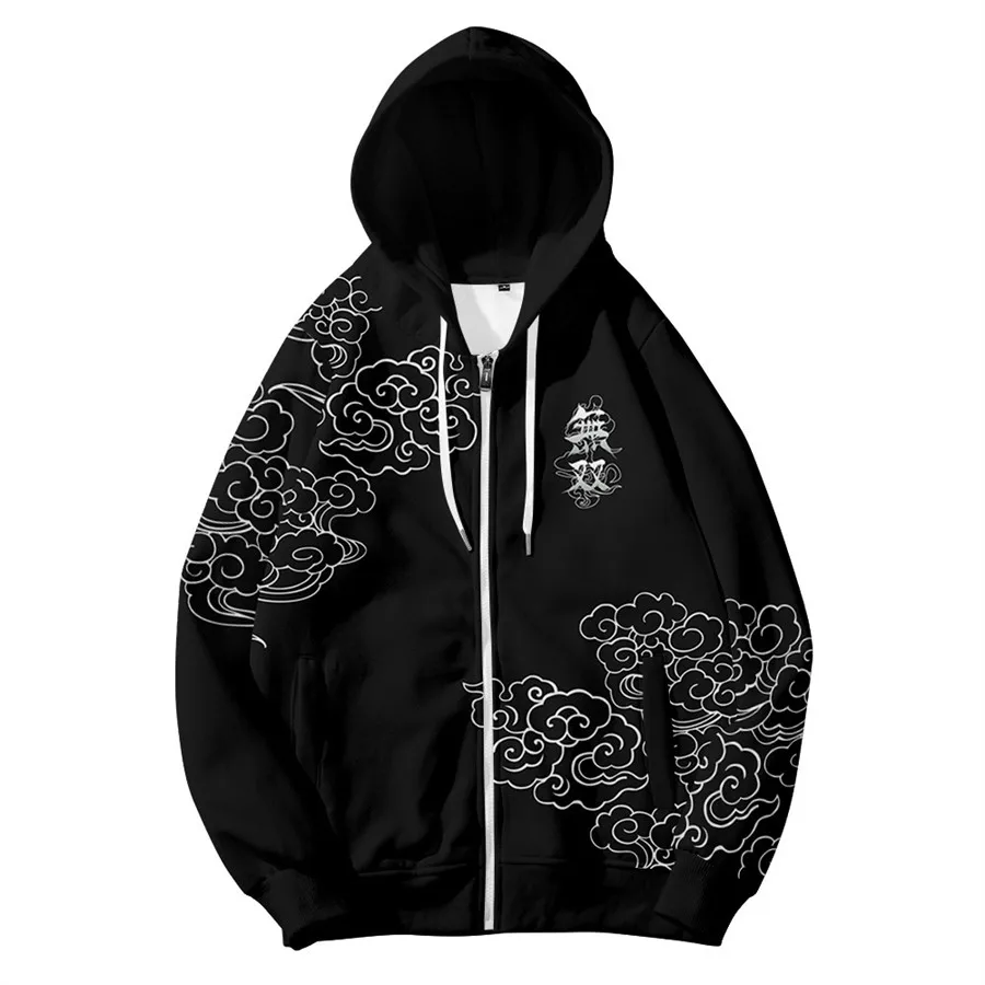 Anime Invincible Fight Women/Men Hoodies Sweatshirts Streetwear Harajuku Cosplay Zipper Hooded Jacket Coat