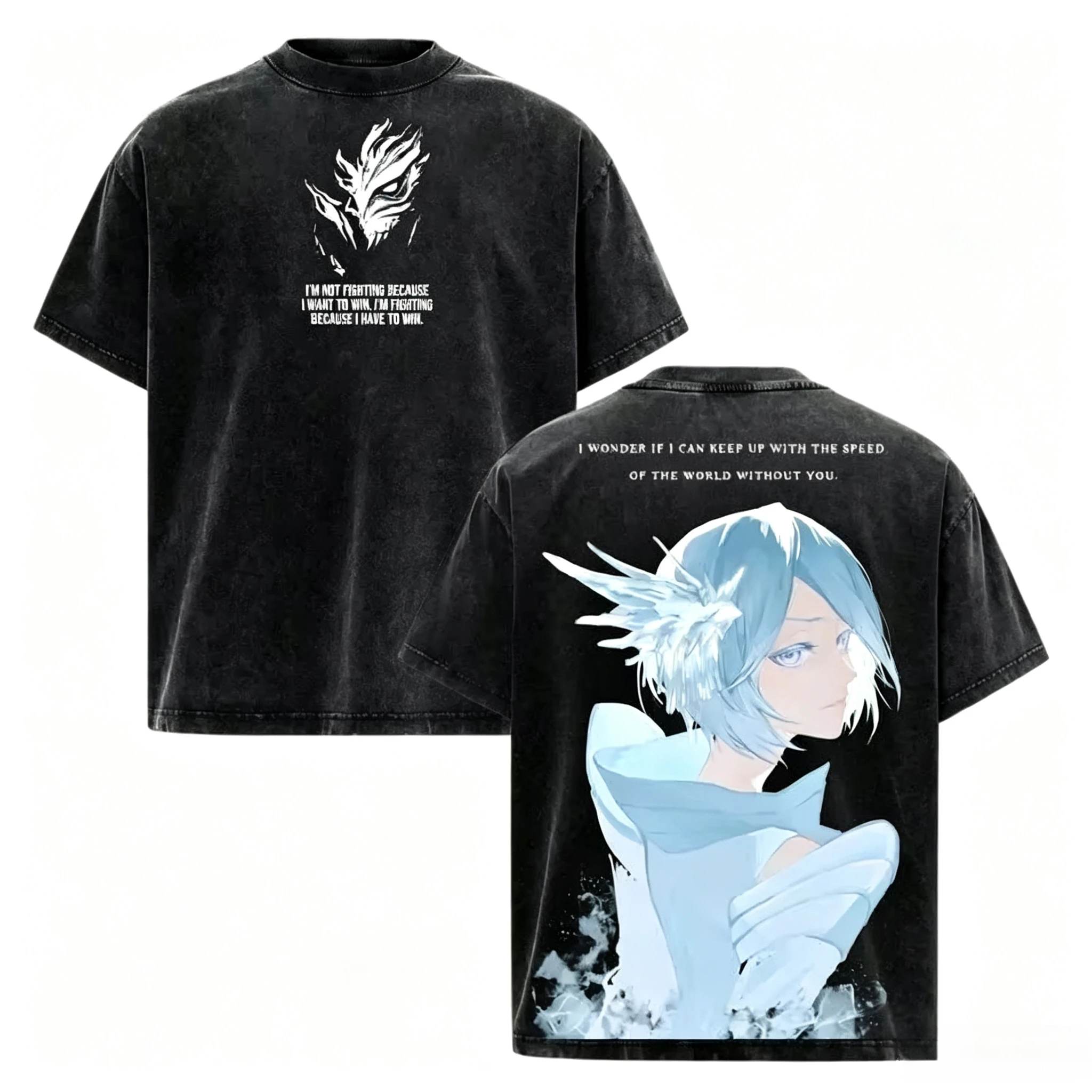 2026 Summer Hot Sale Anime BLEACH Graphic T Shirt Y2K Men Women Washed Cotton Punk T-shirts Hip Hop Streetwear Oversized T-shirt