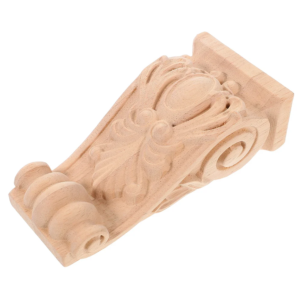 

Wooden Corbels For Shelves Roman Column Corner Design Unpainted Solid Wood Decorative Corbel Home Office European Style
