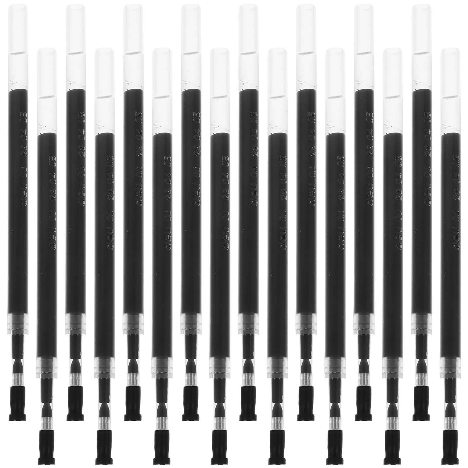 

20Pcs Neutral Pen Refills Smooth Writing Press Type Plastic Gel Pen Ink Replacement for Office Students Supplies