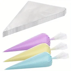 100 stuks premium wegwerp glazuurspuitzakken voor gebak en gebak - gemakkelijk te gebruiken, perfect voor fondantdecoratie en bakken