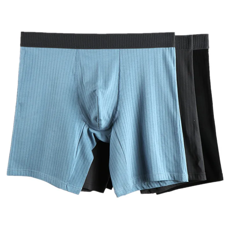 Men Underwear Boxers Cotton Extra Long Lengthen Plus Anti-Rubbing Loose Pantie High Quality Male Underpants Sports Boxershorts