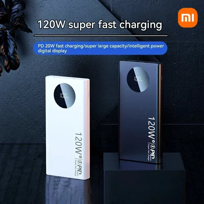 Xiaomi 50000mAh Power Bank 120W Fast Charging High Capacity Portable Battery Charger Moblie Powerbank For iPhone Samsung Huawei