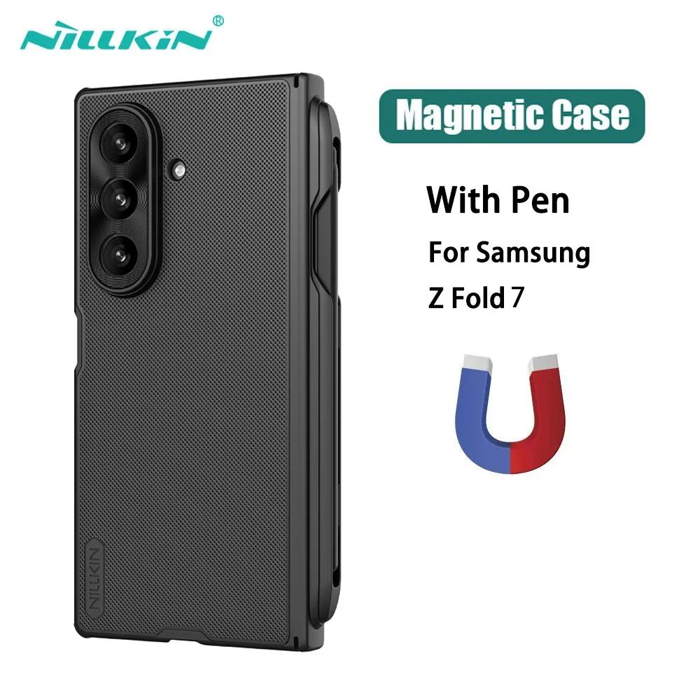Etui do Samsung Galaxy Z Fold 7 Magsafe Nillkin Frosted Shield Fold Prop Cover z uchwytem na długopis — zdjęcie produktu 2