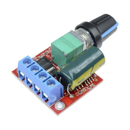 Mini dc 4,5 V-35V 5a 90w pwm dc motor drehzahl regler modul drehzahl regler regler einstellbarer platinen schalter 12v 24v