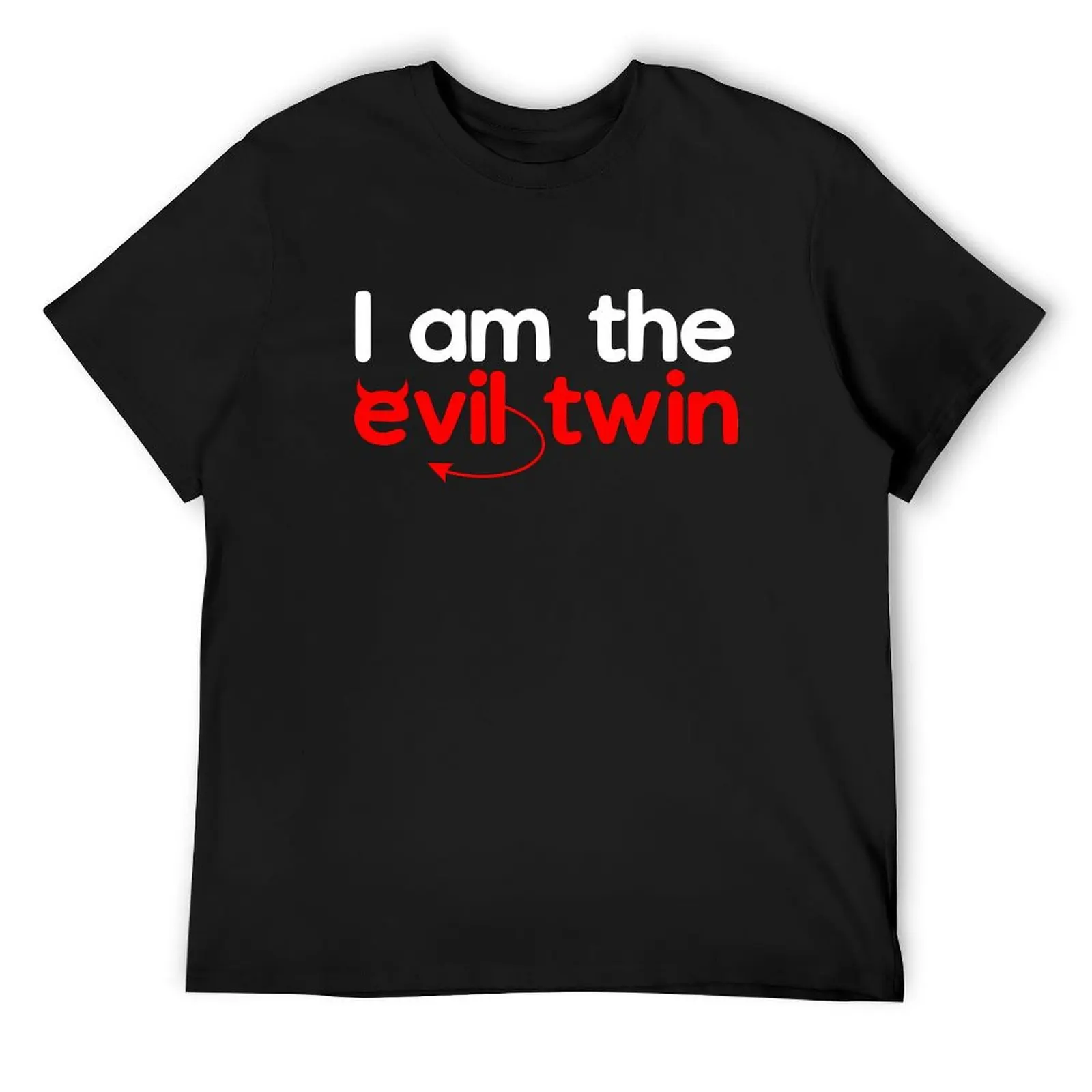 

I Am The Evil Twin T-Shirt oversizeds vintage clothes cotton graphic tees plain men clothings