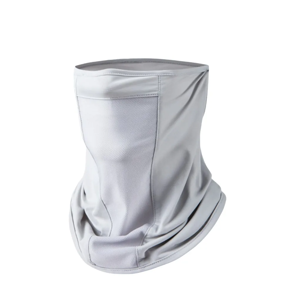 

Adjustable Absorb Sweat Sunscreen Face Cover Full Face Breathable Motorcycle Scarf Sports Neck Protector Ice Silk Mask Gardening