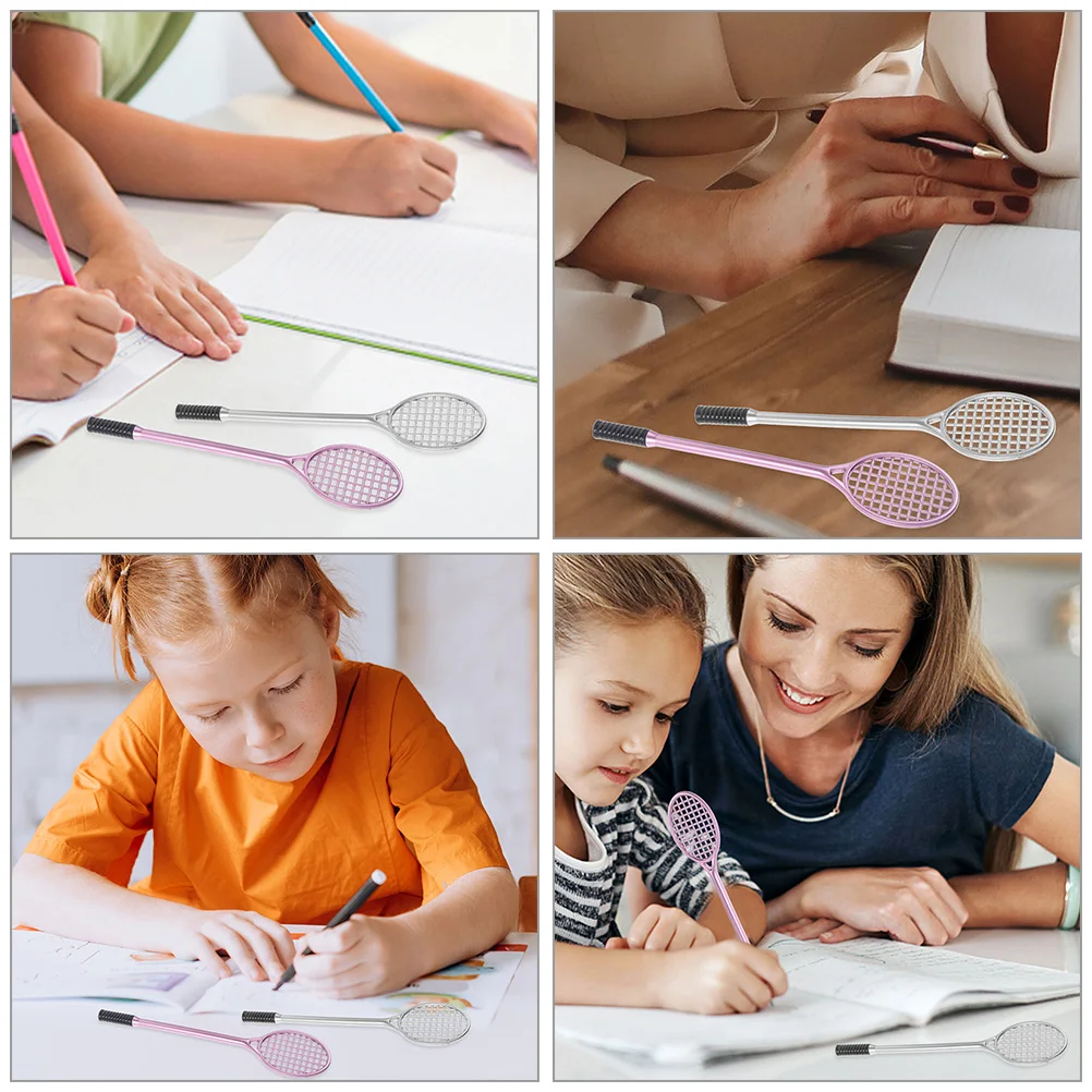 

10 Pcs Gel Pen Stationery Pens Cute Cartoon Tennis Liquid Refill Ink Writing Child