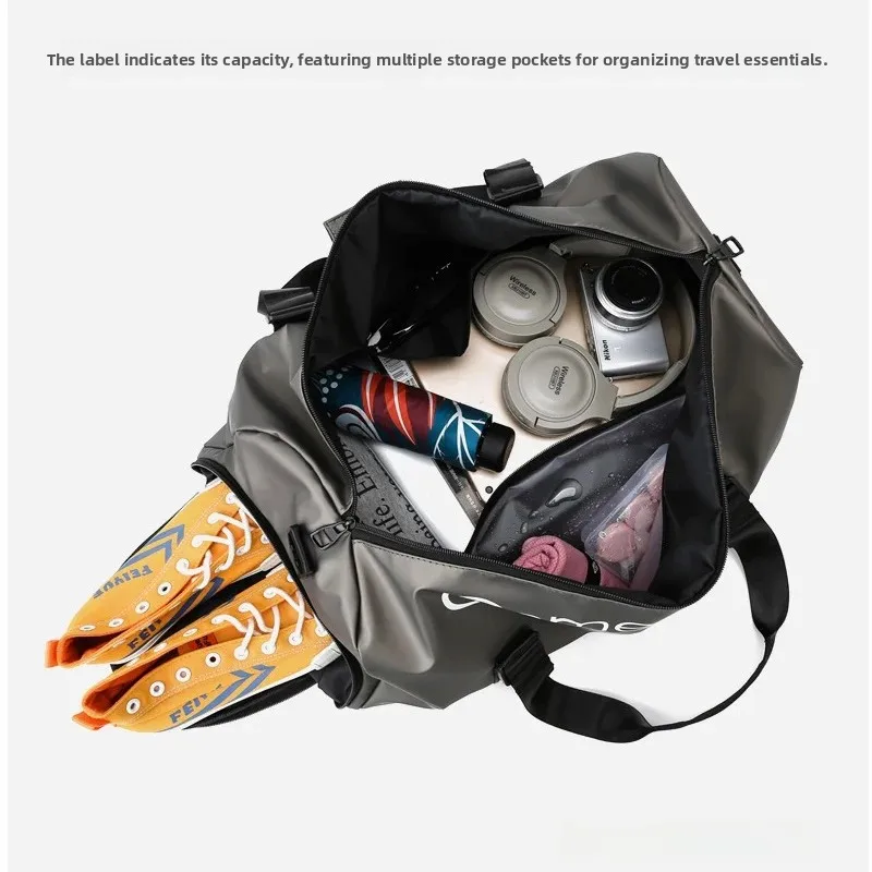 large-capacity-swimming-fitness-bag-men's-training-sports-bag-handheld-luggage-bag-short-trip-bag-women's-dry-wet-separation