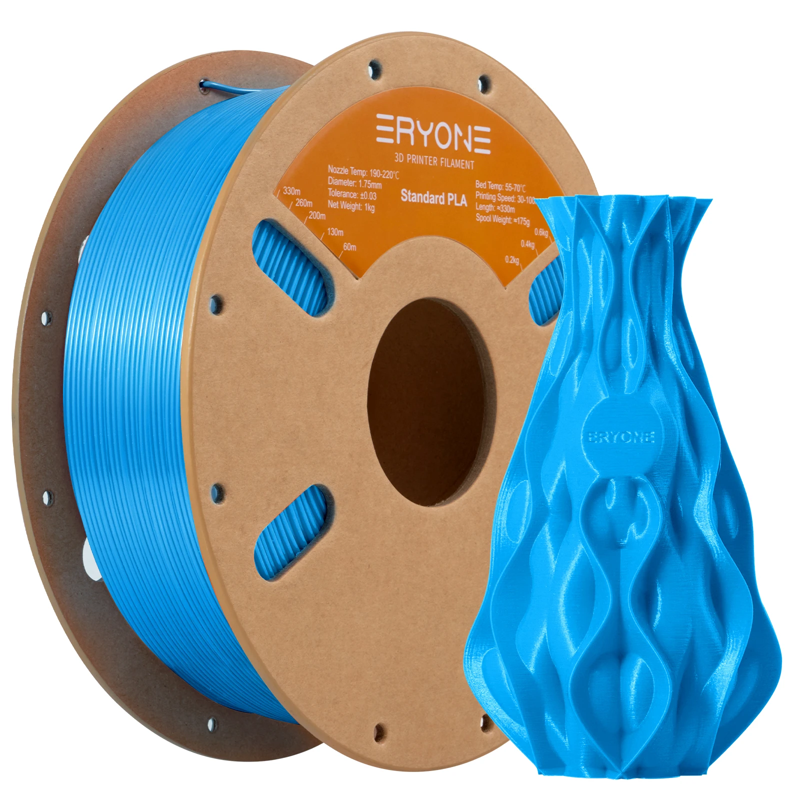 ERYONE PLA Standard Filament 1kg 1.75mm ±0.03mm Diameter Tolerance Filament 3D PLA High Quality Perfect Spool For 3D Printing