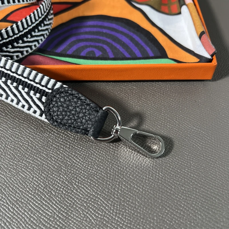 Hot 2.5cm Wide Togo Pattern Leather Woven Canvas Shoulder Strap Bag Strap for Evelyn Mini Bag Accessories DIY