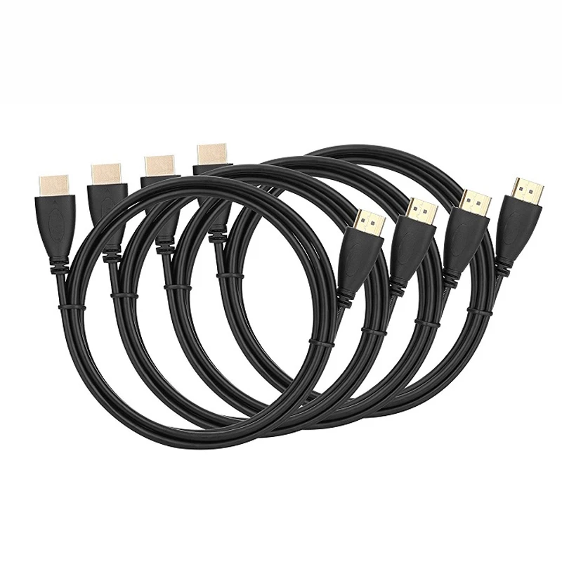 Kabel HDMI o wysokiej rozdzielczości 0.5m 1m 1.5m 2m 3m HDMI męski na męski kabel pozłacany 1.4 4K 1080P 3D kable kabel wideo