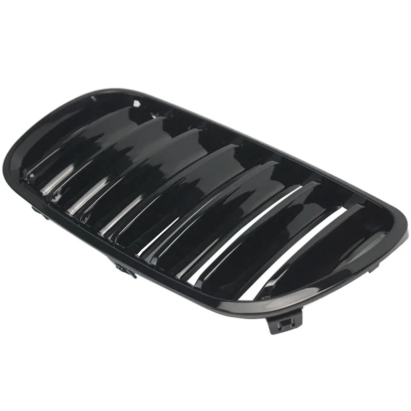 

A040-1Pair Shiny Black Front Grille Bumper Kidney Grille For BMW E83 X3 LCI Facelift 2007-2010
