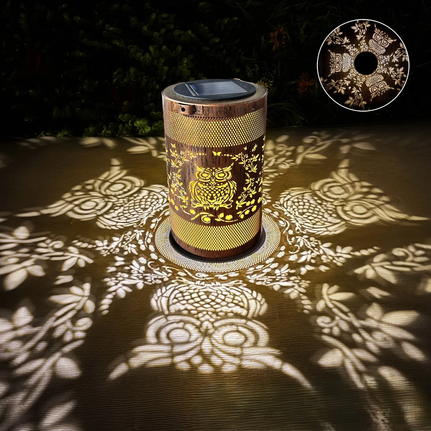 

Solar outdoor courtyard lights, waterproof owl garden layout, balcony decorative lights, balcony hanging lights, atmosphere ligh