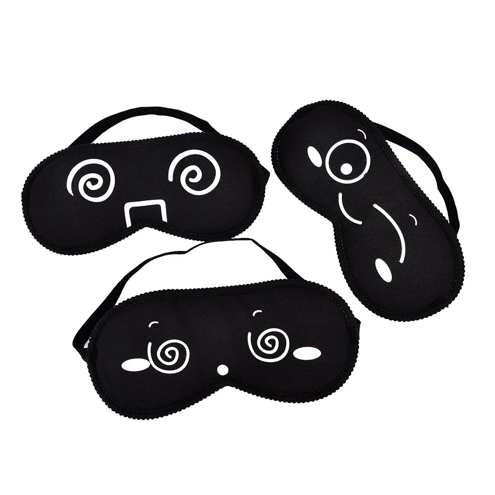 1pc Black Mask Travel Sleeping Eye Mask Sleep Tools Bandage On Eyes Black Eye Shade Sleep Mask