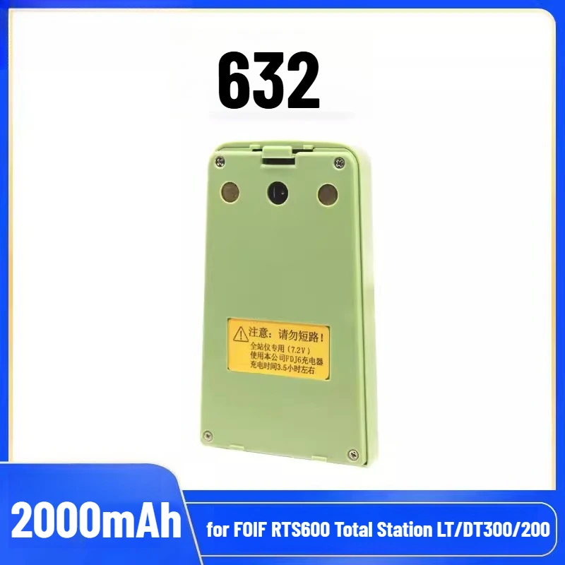 

632 for FOIF RTS600 Total Station LT/DT300/200 and LP210 Theodolite Battery