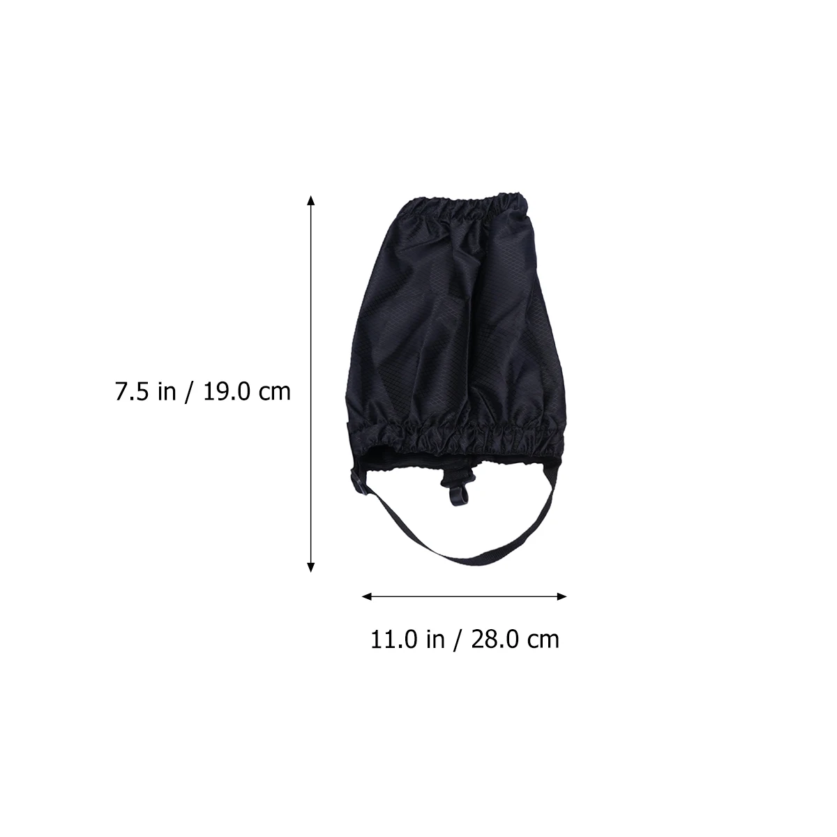 

Snow Foot Cover Hiking Covers Leggings Oxford Cloth Gaiters Skiing Black Adjustable