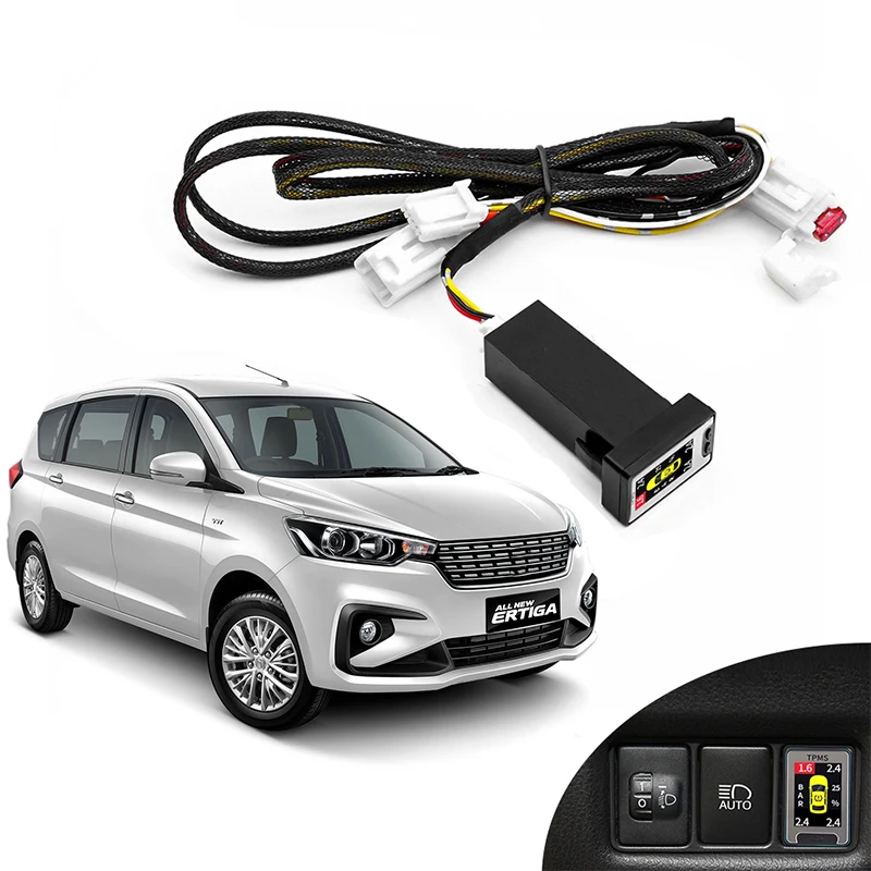 

Car TPMS Tyre Tire Pressure Monitoring System For Suzuki Vitara Ciaz Ertiga 19-23 Digital LCD Display Auto Security Alarm System