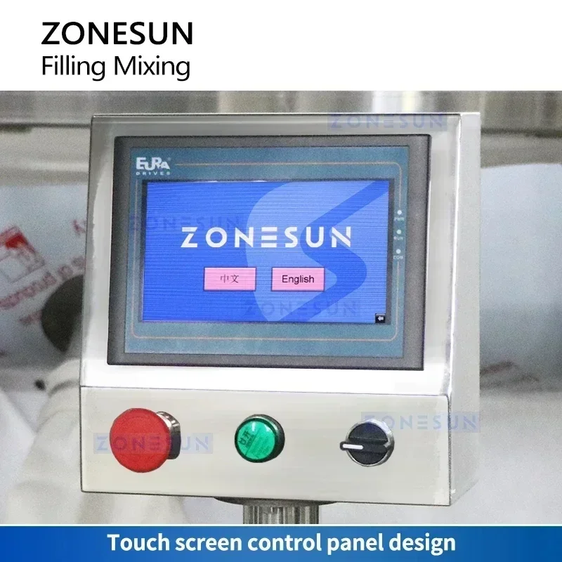ZONESUN Auger Filler Powder Weighing Filling Packing System Automatic Vacuum Feeding Pump Powder Mixing Tank ZS-MB500FP