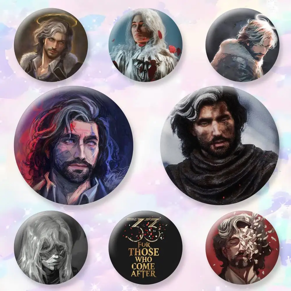 Game C-Clair Obscur E-Expedition 33 Badges Creative Tinplate Button PinsBrooch Badge Clothes Backpack