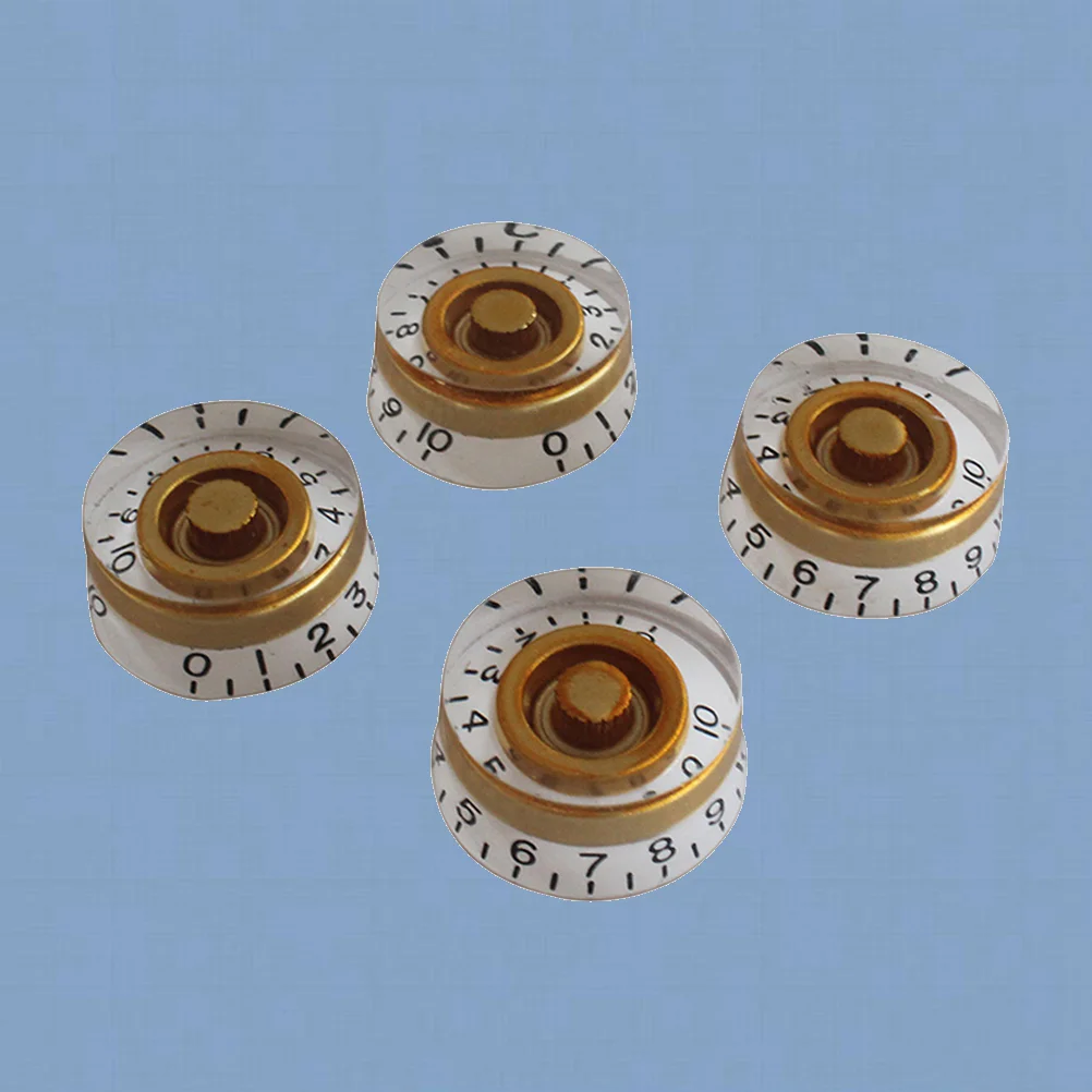 

4 PCS/ Volume Tone Control Knob Guitar Speed Knobs Electric Replacement Parts Pearlescent