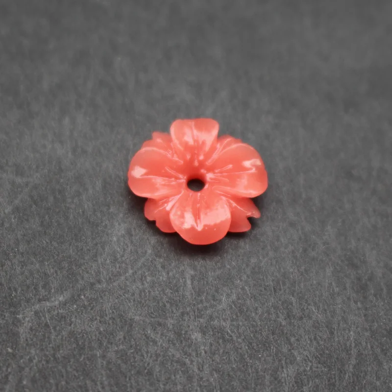 (20 pieces/lot)  14mm Coral Leaf Carved Space parts Multi-color Artificial Coral Findings for Jewelry making