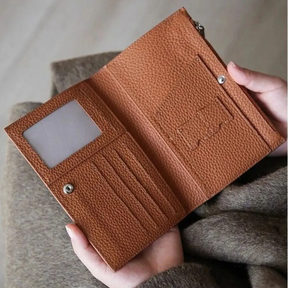 Card Holder PU Passport Bag Passport Cover Ultra-thin Passport Holder Airplane Check-in Multifunctional Card Storage Bag