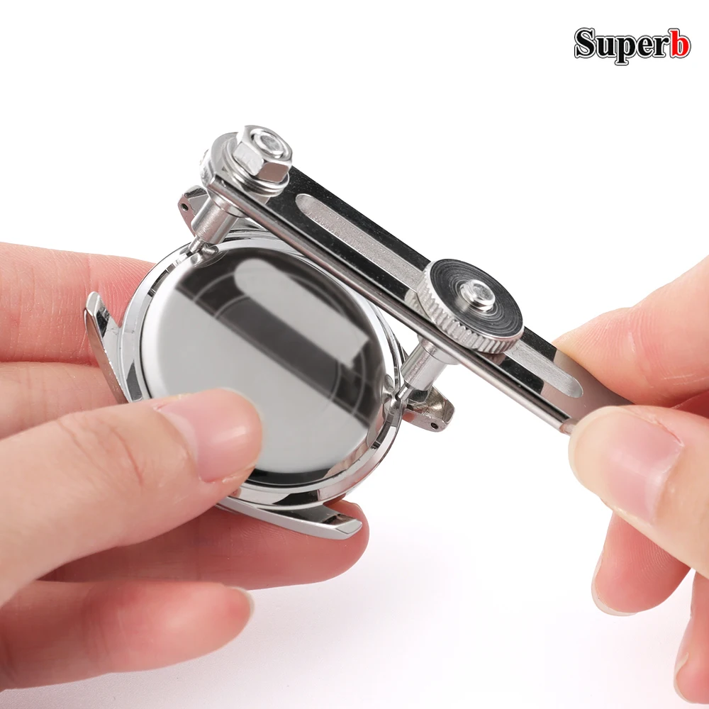 3 in 1 Repair Tool Set Watch Back Remover Tool Adjustable Opener Back Case Remover Watch Case Back Opener Repair Remover Holder