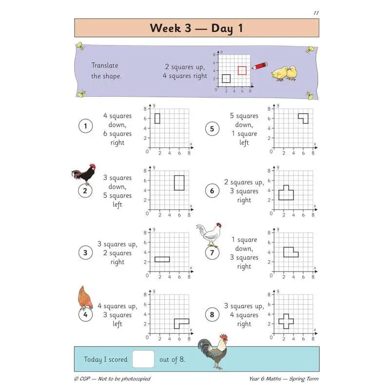 New KS2 Maths Daily Practice Book Year 6  Spring Term CGP Books Coordination Group Publications 9781789086591 Book