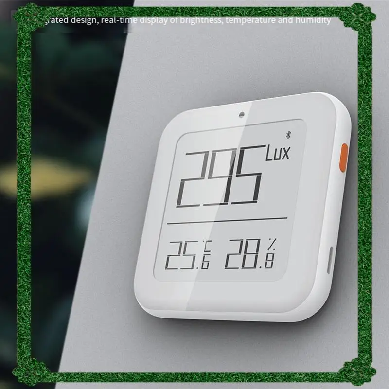 24-Stunden-Lieferung Tuya Smart App Control Thermometer Temperatur Luftfeuchtigkeit Helligkeit Detektor Sensor Bluetooth Mesh Smart Licht