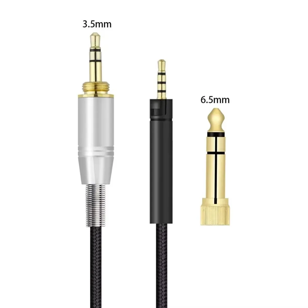 เปลี่ยน OFC 6.35 มม.สายไฟต่อสายไฟสําหรับ Sennheiser Momentum 4.0 3.0 2.0 1.0 4 3 2 1 HD1 Over On Ear หูฟัง