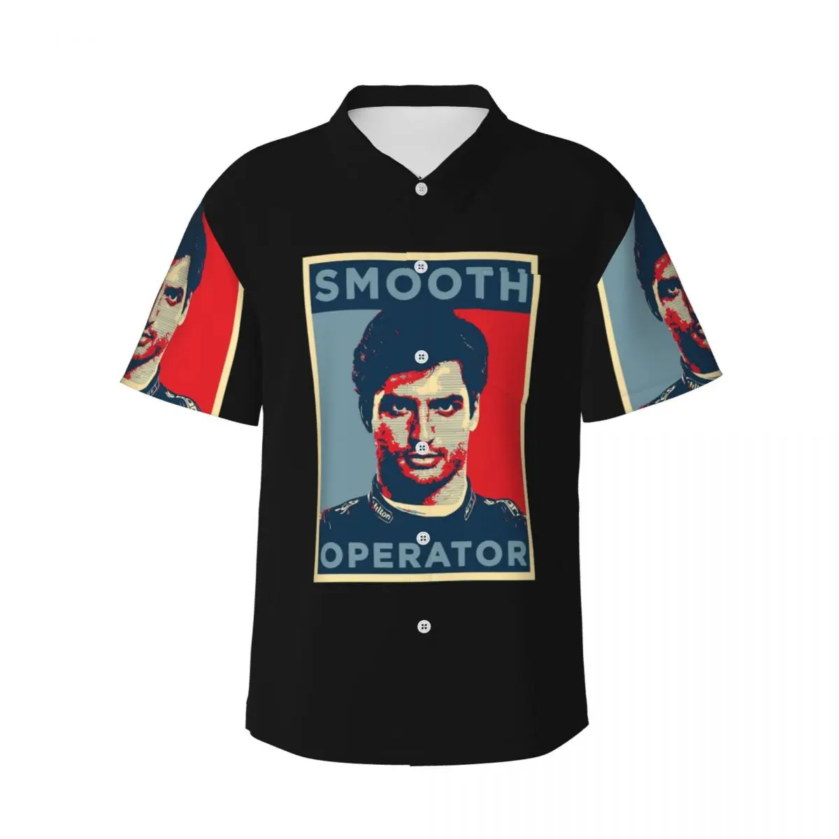 

Радужные мужские рубашки для мальчиков Carlos Sainz Smooth Operator Great Men Wom, гавайская рубашка с короткими рукавами, забавные топы с лацканами