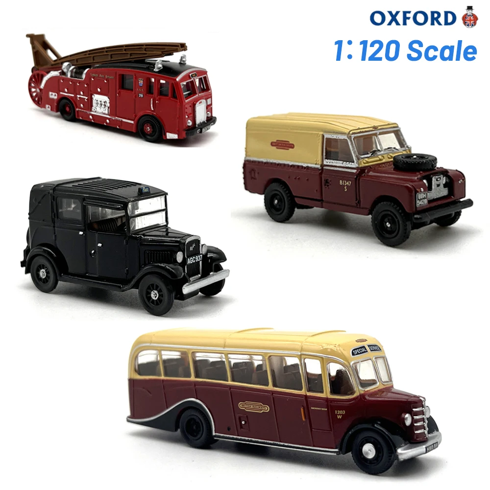 

OXFORD 1/120 Diecast Model CarFire truck taxi bus Gifts for Boys Girls Holiday Hobby Collection
