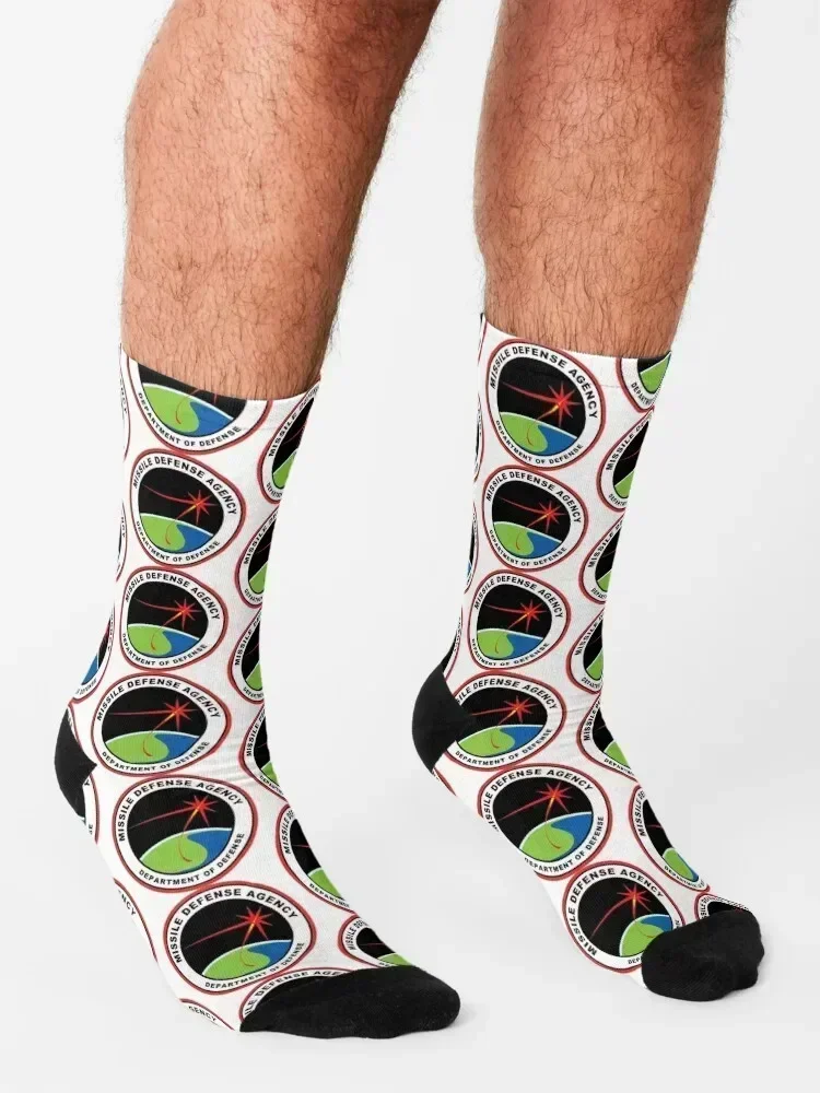 جوارب بشعار مبكر لوكالة الدفاع الصواريخ، هدايا مضحكة للرجال لطيفة ورائعة، جوارب للرجال والنساء