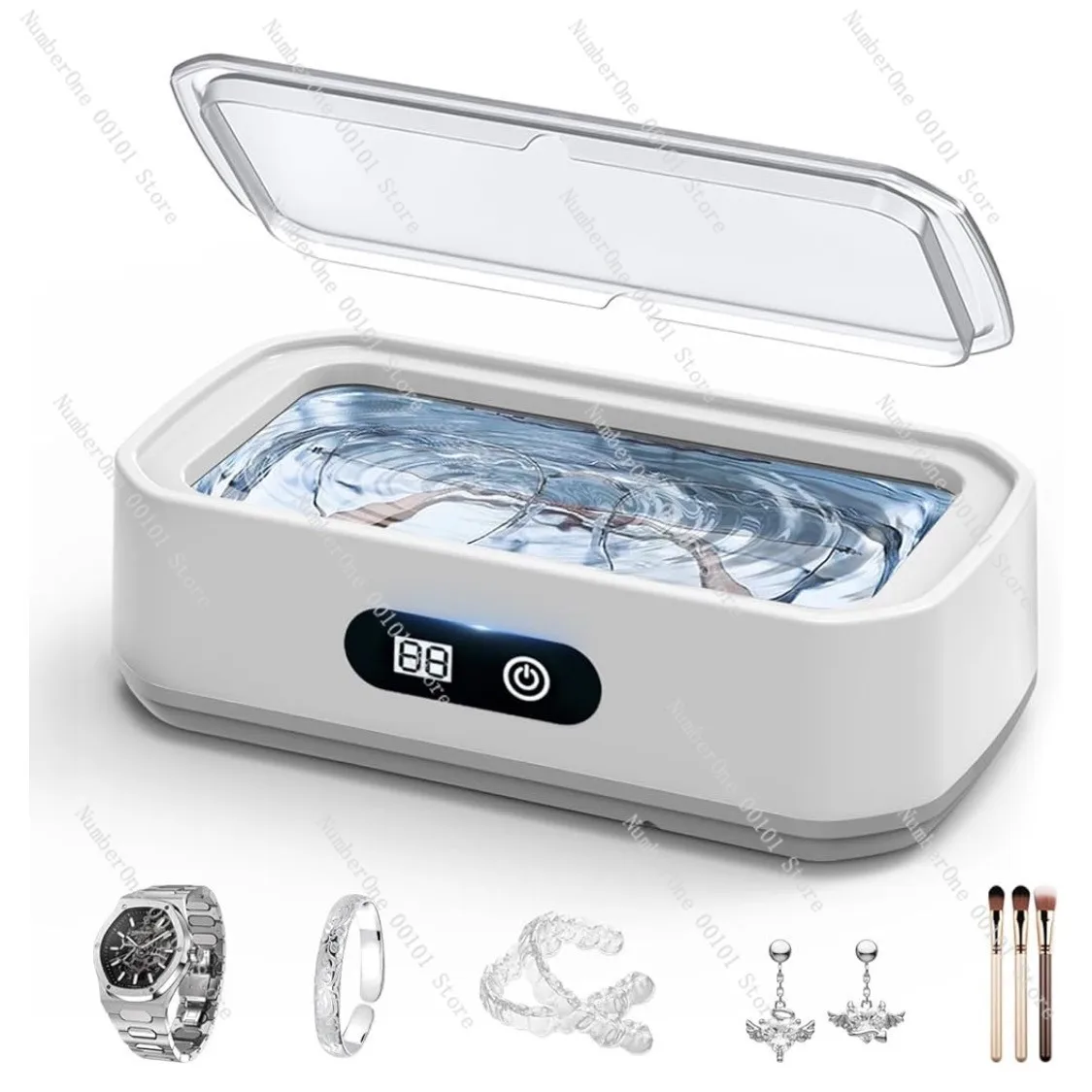Large Capacity 49KHZ Ultrasonic Glasses Cleaning Machine Jewelry