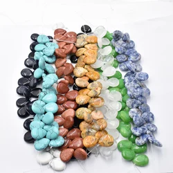 Wholesale 29pcs/lot 13X18mm Natural stones of various colorsNat drop CAB CABOCHON teardrop beads for jewelry making free