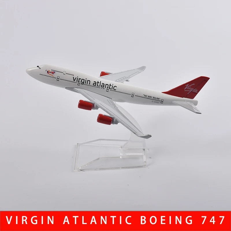 JASONTUTU 16cm Virgin Atlantic Boeing 737 Aircraft Diecast Metal 1/400 Scale Planes Model Airplane Model Plane