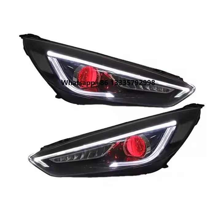 

Car LED Headlamp Sequential Turn Signal Plug and Play for For/d Focus 2015 2016 2017 2018 LED Head Lamp