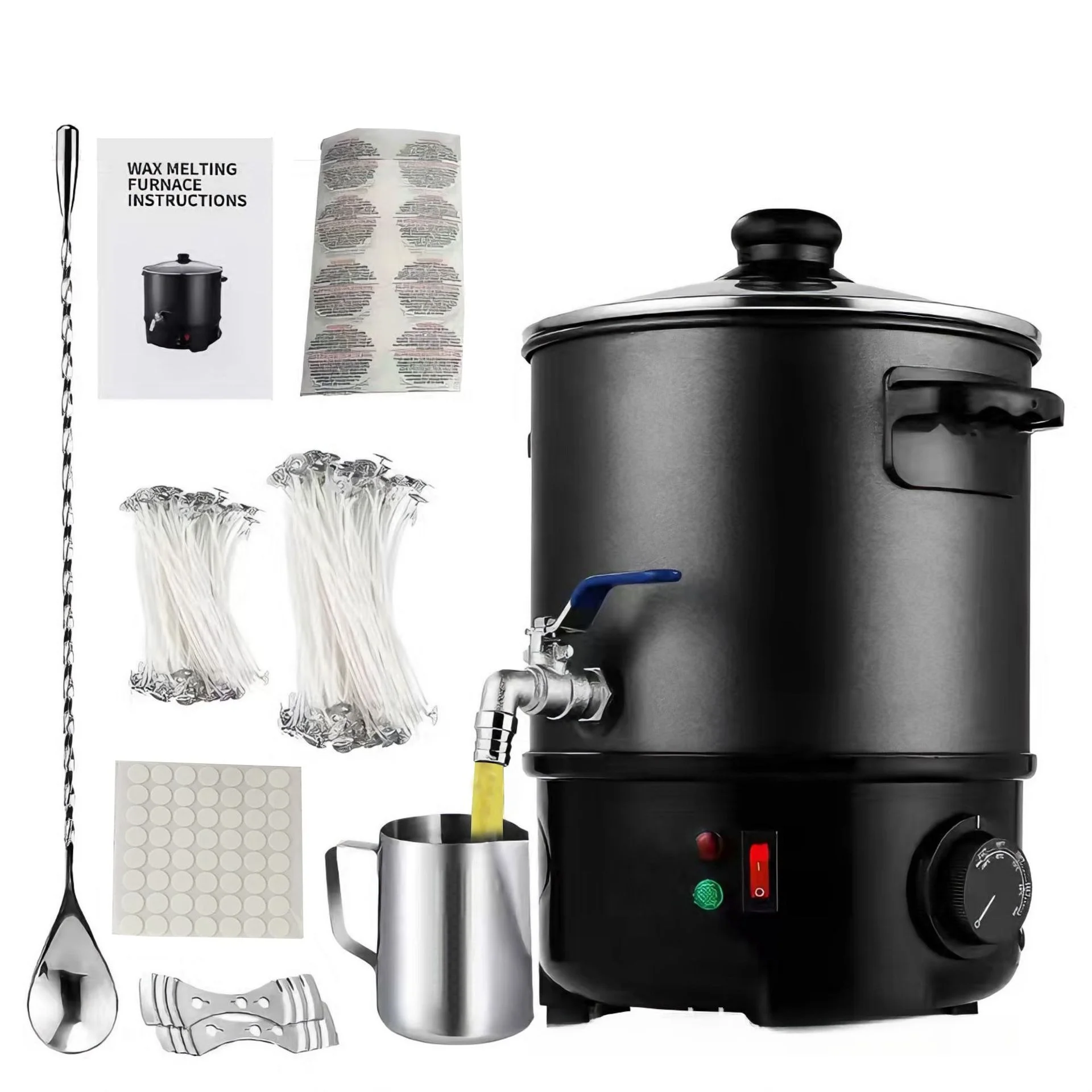 Wax Melter Electric - เครื่องอุ่นแว็กซ์ขนาดใหญ่สำหรับมืออาชีพในร้านเสริมสวย – เครื่องละลายแว็กซ์ไฟฟ้าพร้อมระบบปรับอุณหภูมิ อุณหภูมิสำหรับการกำจัดขน, พาราฟิน และการบำบัดความงาม