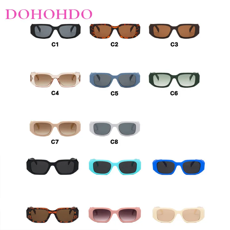 Trending Square Thick Frame Women Sunglasses Designer Brand Men Sunglass Fishing Drive Sports Summer Travel Shades UV400 Lentes