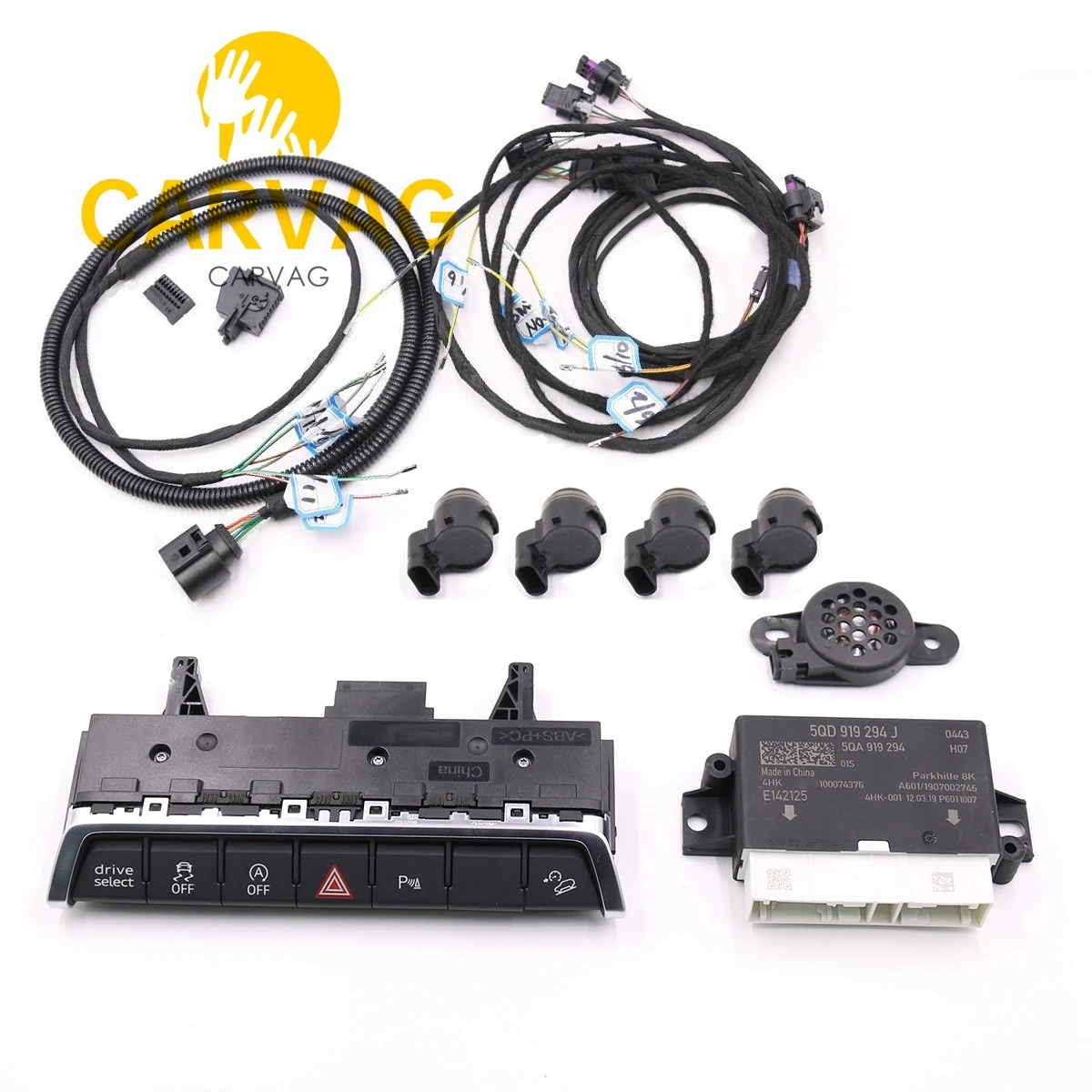 For AUDI NEW Q3 F3 S-Line Front Parking Sensor Set Front PDC 8K OPS UPGRADE 4K TO 8K