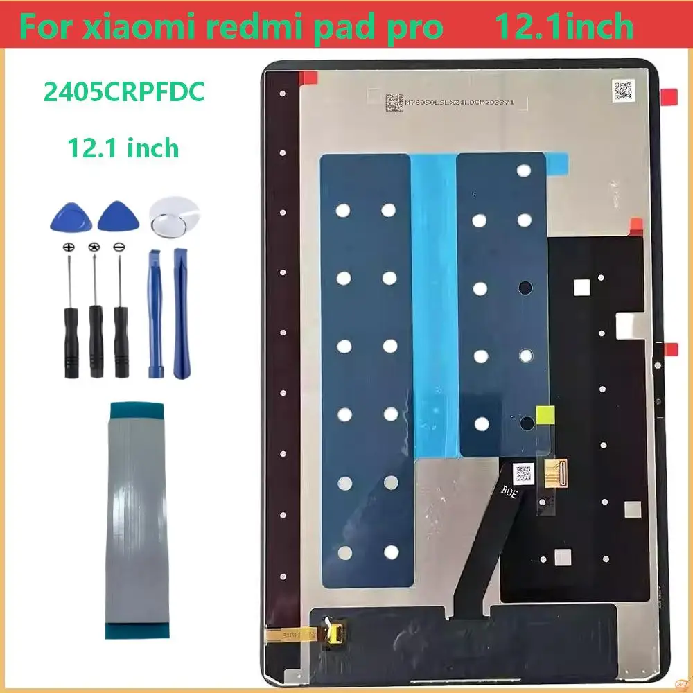 Ori 12.1  For Redmi Pad Pro 5G 2405CRPFDC LCD Display Touch Screen Digitizer Glass Assembly Repair#Co