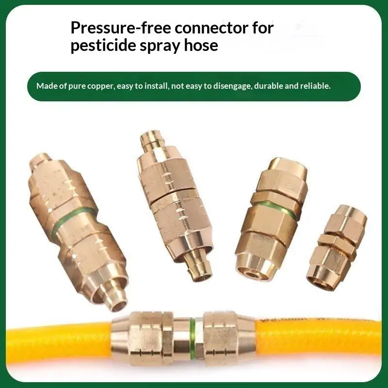 Spray Pipe Joint Non Pressure Pipe Spray Machine High-Pressure Leakage Quick Repair Water Outlet Pipe Fittings Pipe Copper Join